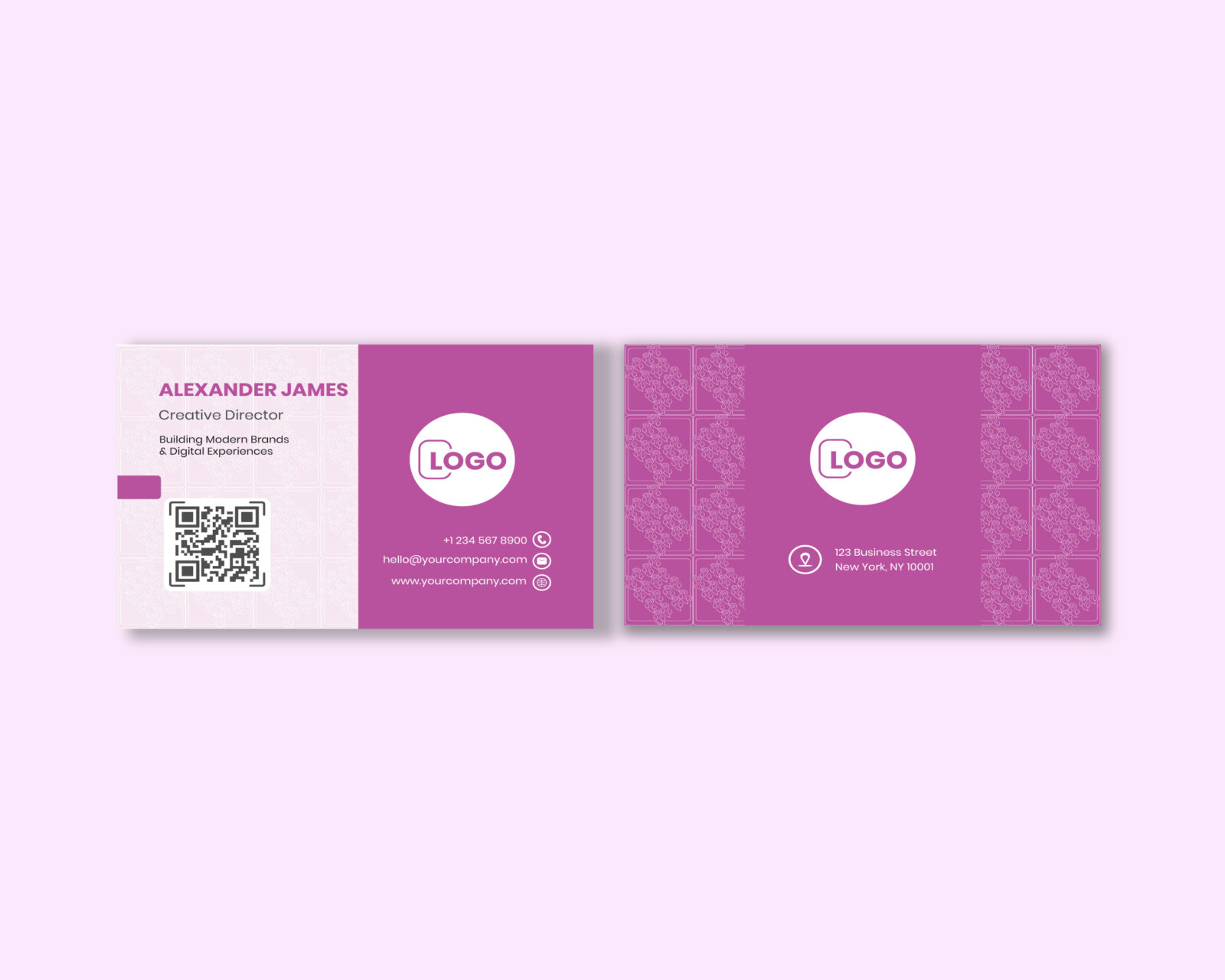 modern business card design template