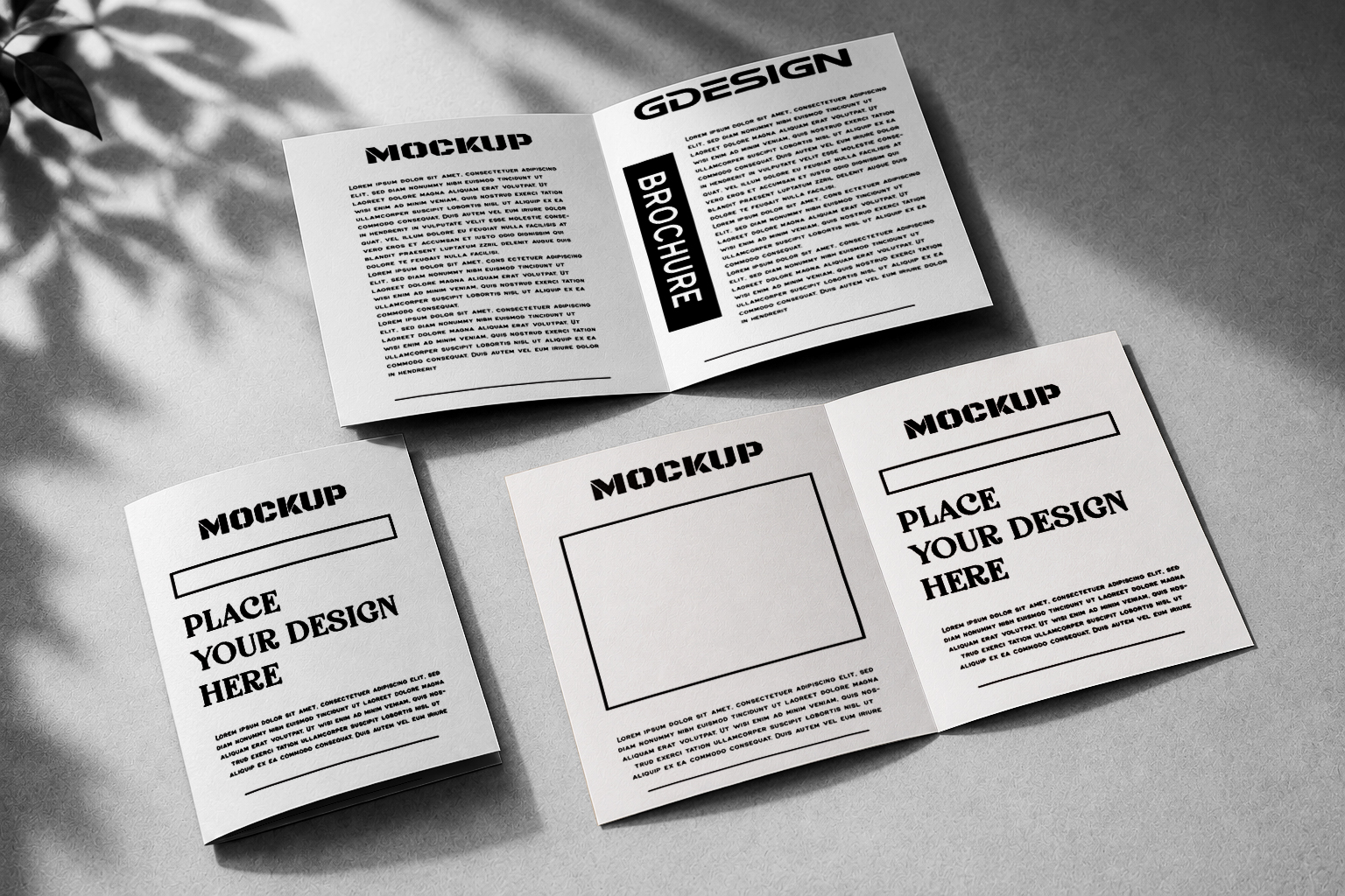 Free Bifold Brochure Mockup PSD