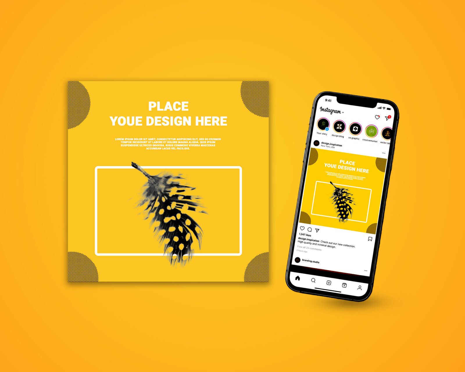 Social Media Post PSD Mockup