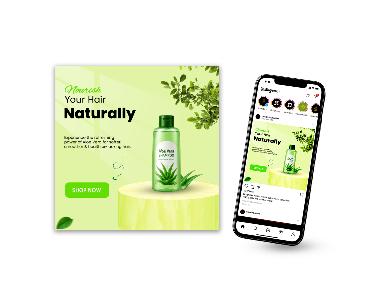 Shampoo Social Media Post